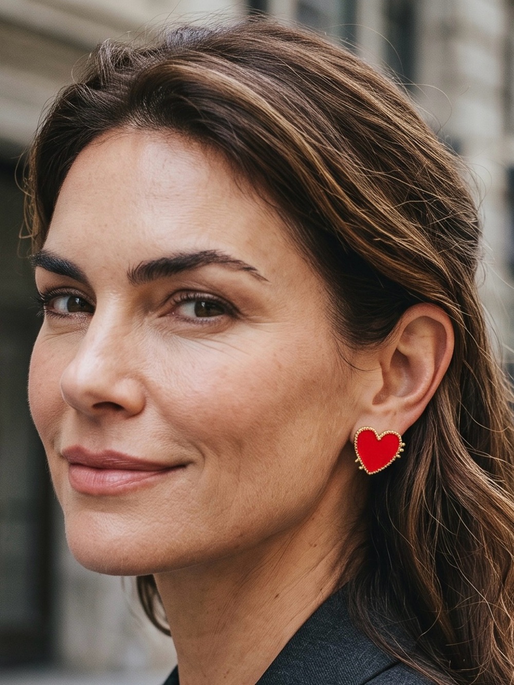 ♥️SOIGNE’♥️Love Me Studs Red Heart Stud Earrings/NWT